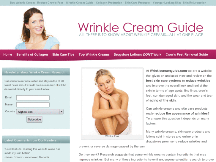 www.wrinklecreamguide.com