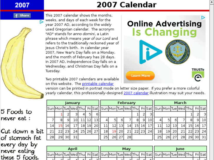 www.2007calendar.org