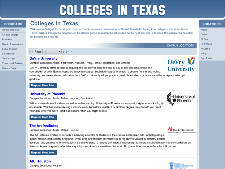 www.college-in-texas.com