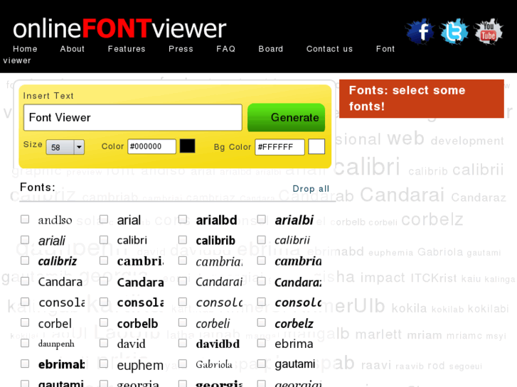 www.onlinefontviewer.info