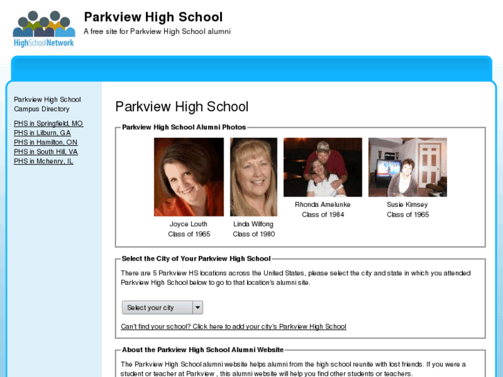 www.parkviewhighschoolalumni.com