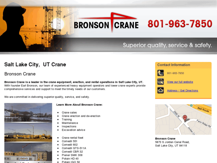 www.bronsoncraneslc.com