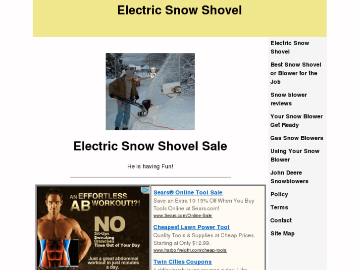 www.electricsnowshovelsale.com