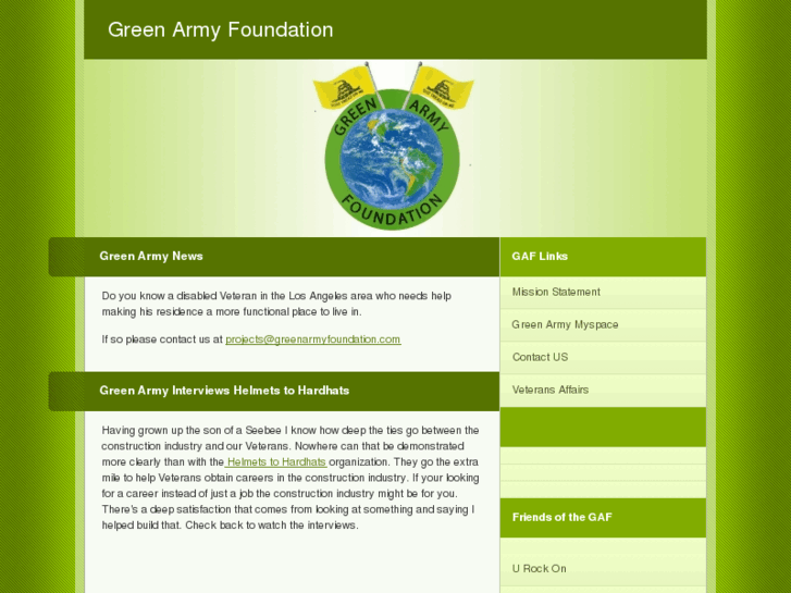 www.greenarmyfoundation.com