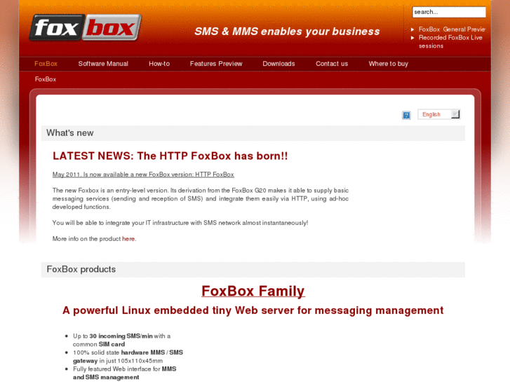 www.smsfoxbox.it
