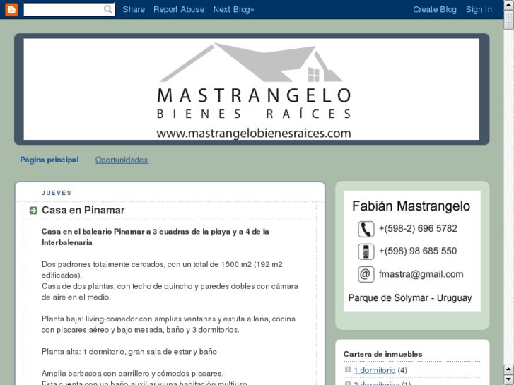 www.mastrangelobienesraices.com