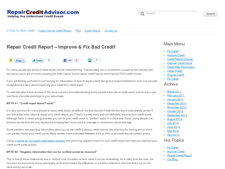 www.repaircreditadvisor.com