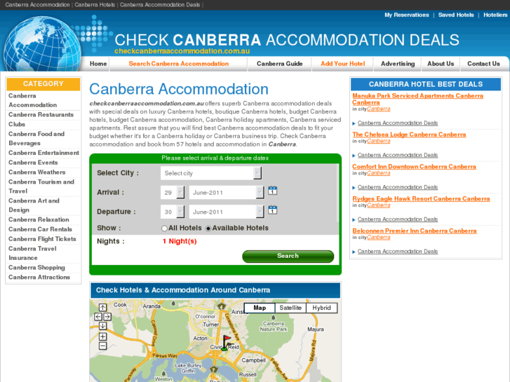 www.checkcanberraaccommodation.com.au