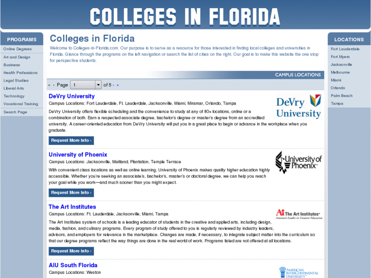 www.colleges-in-florida.com