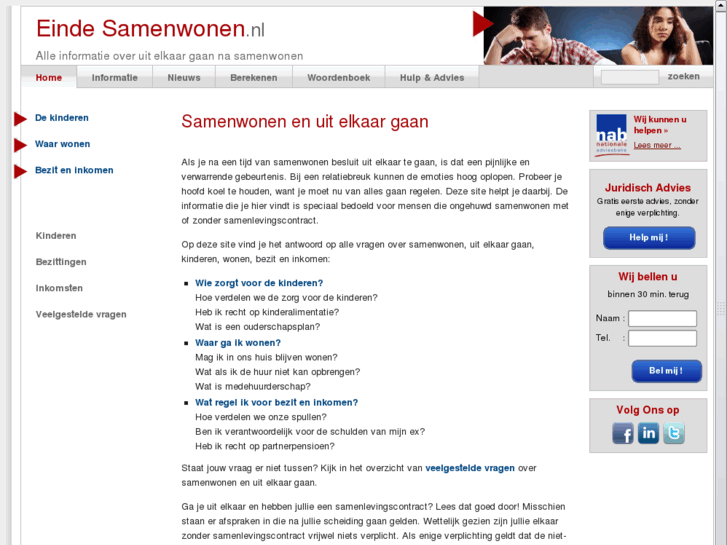 www.eindesamenwonen.nl