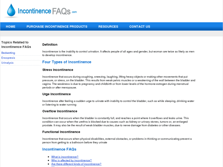 www.incontinencefaqs.com