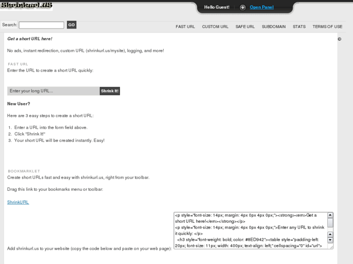 www.shrinkurl.us