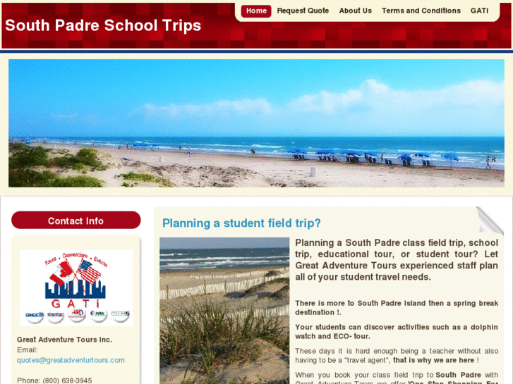 www.southpadreschooltrips.com