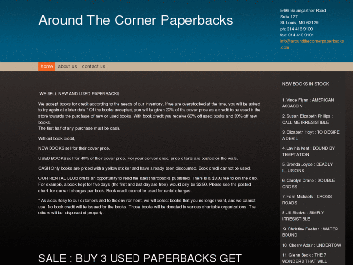 www.aroundthecornerpaperbacks.com