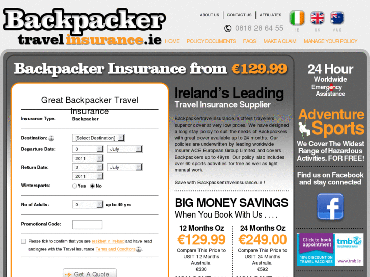 www.backpackertravelinsurance.ie