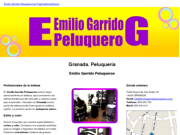 www.emiliogarridopeluqueros.com