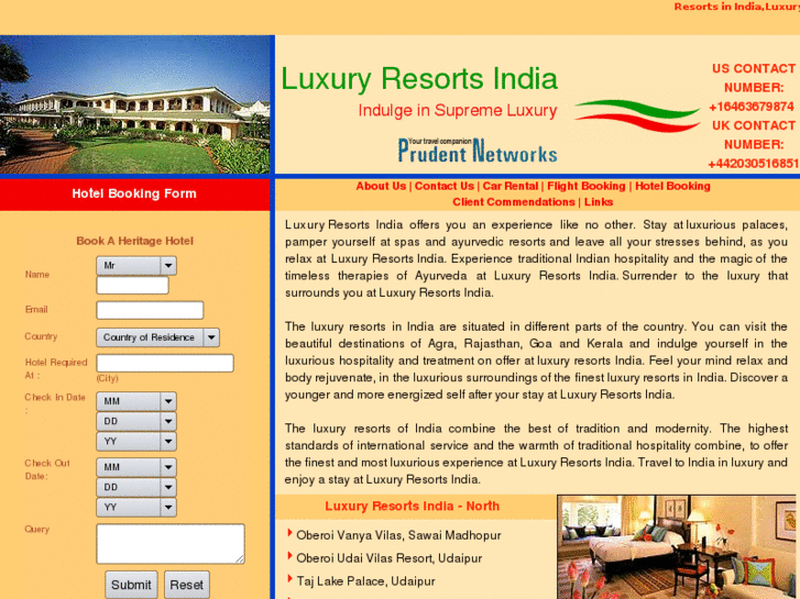 www.luxuryresortsindia.com