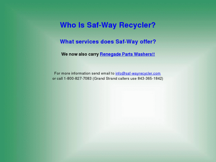 www.saf-wayrecycler.com