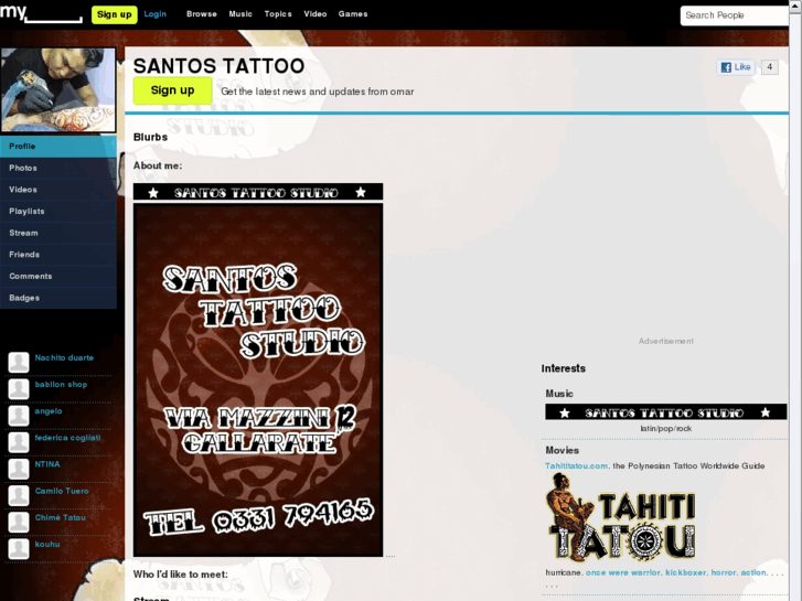 www.santostattoo.com