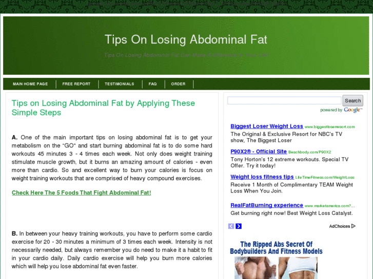 www.tipsonlosingabdominalfat.com