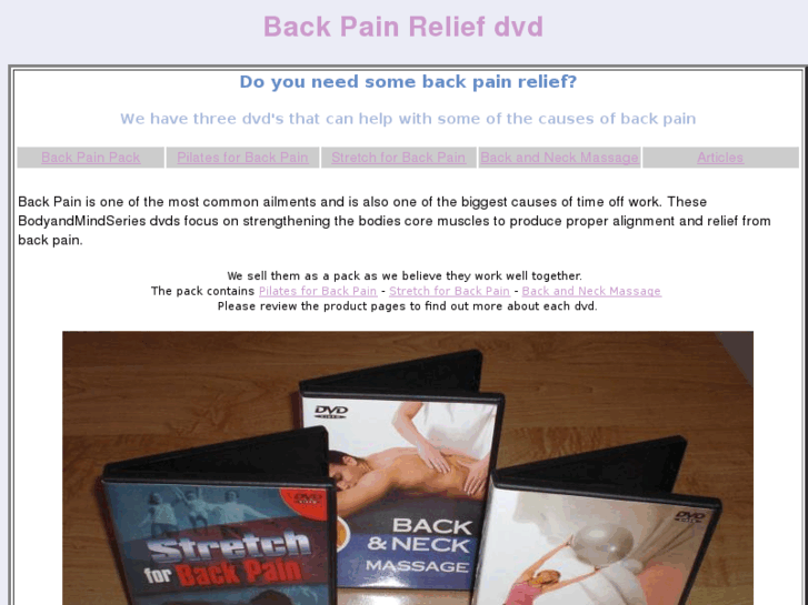 www.backpainreliefdvd.com