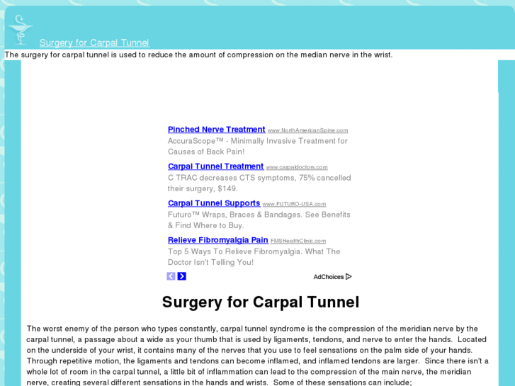 www.surgeryforcarpaltunnel.com