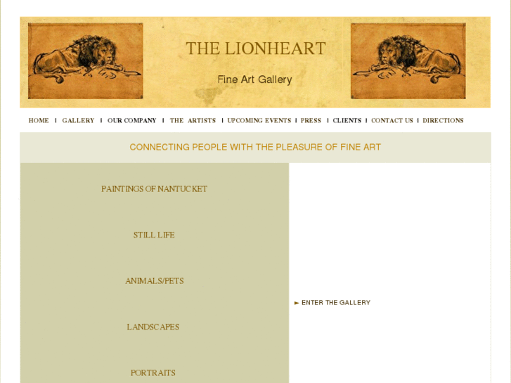 www.thelionheartgallery.com