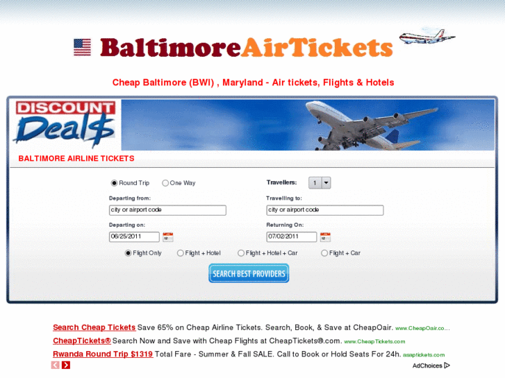 www.baltimoreairtickets.com