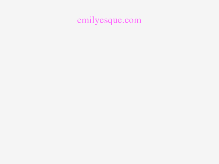 www.emilyesque.com