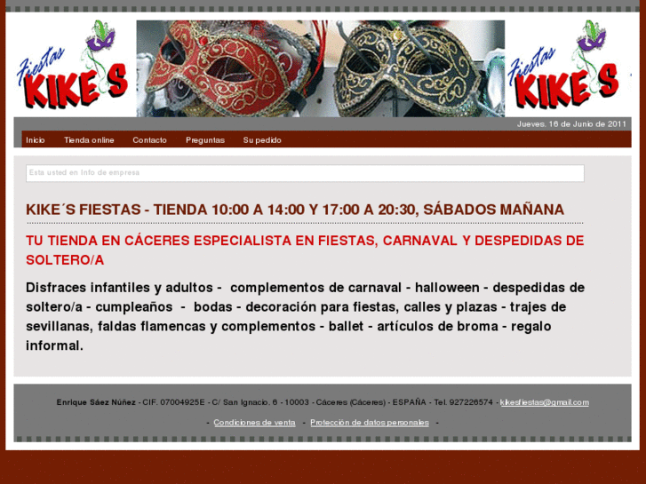 www.kikesfiestas.com