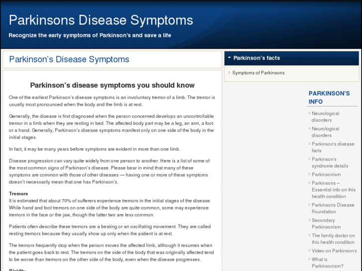 www.parkinsonsdiseasesymptoms.org