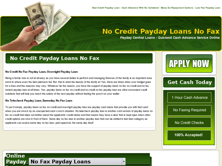 www.paydayloansnofaxnocredit.com