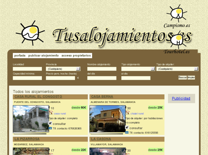 www.tusalojamientos.es