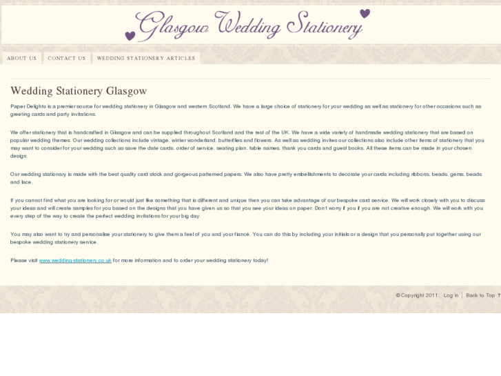 www.weddingstationeryglasgow.com