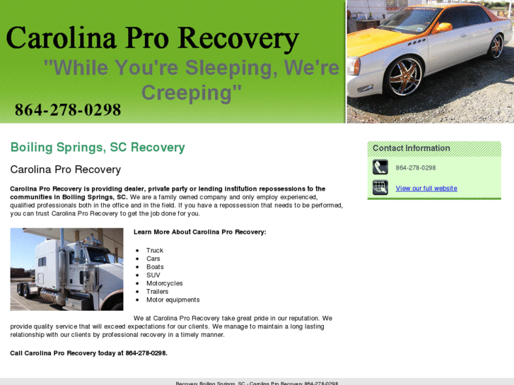 www.carolinaprorecoverysc.com