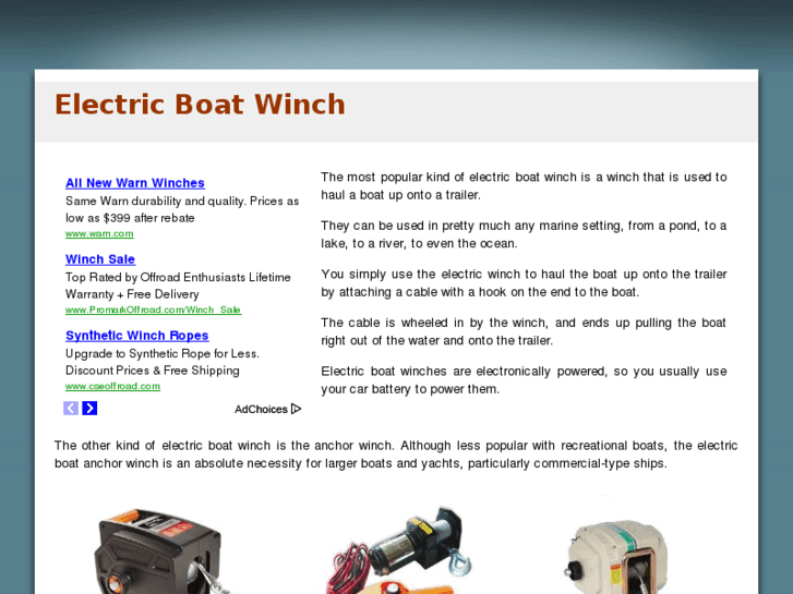 www.electricboatwinch.com