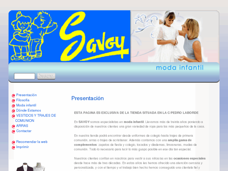 www.modainfantilsavoy.es