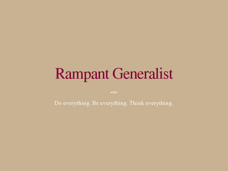 www.rampantgeneralist.com