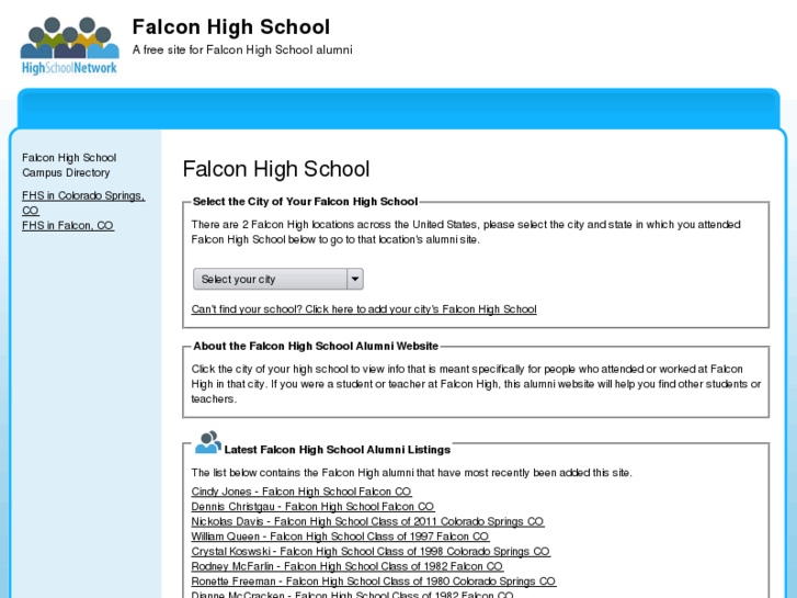 www.falconhighschool.org