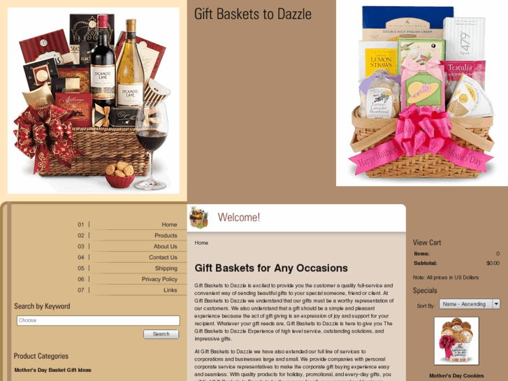 www.giftbasketstodazzle.com