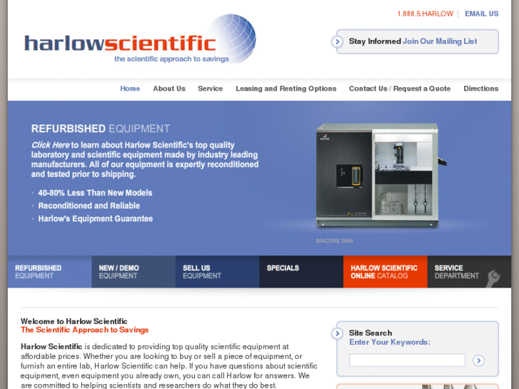 www.harlowscientific.com