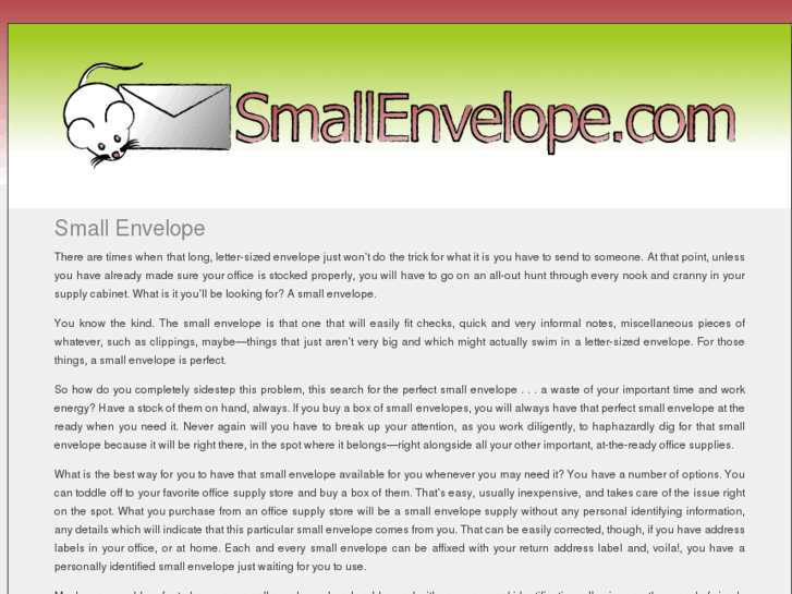 www.smallenvelope.com