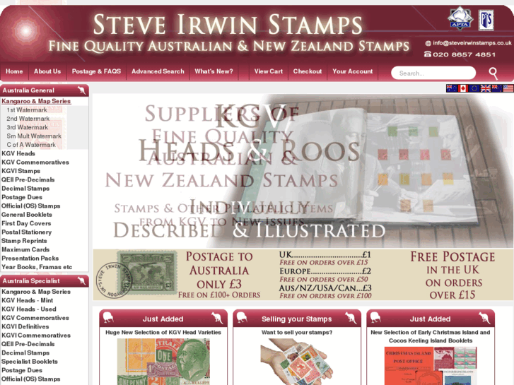 www.steveirwinstamps.com