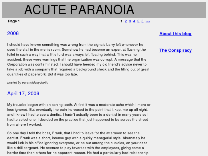 www.acuteparanoia.com