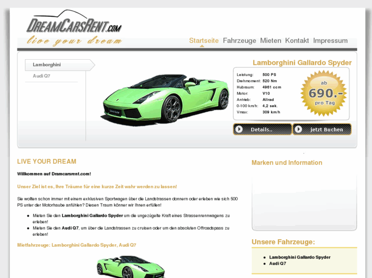 www.dreamcarsrent.com