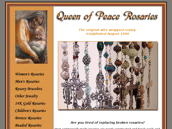 www.queenofpeace-rosaries.com
