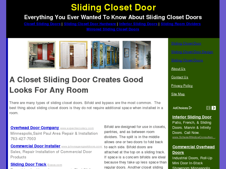 www.slidingclosetdoor.net