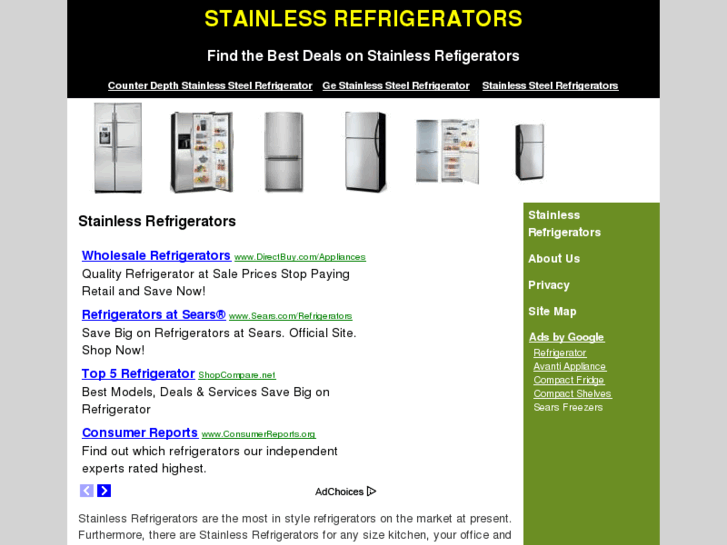 www.stainlessrefrigerators.net