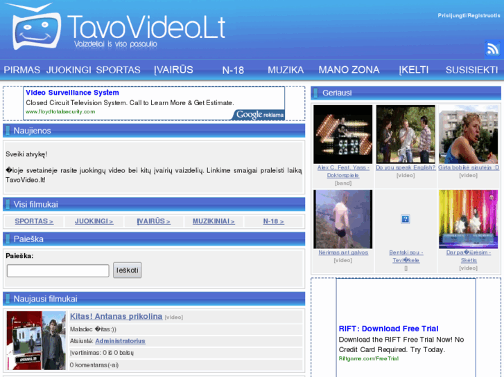www.tavovideo.lt