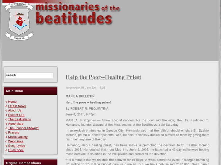 www.missionariesofthebeatitudes.org